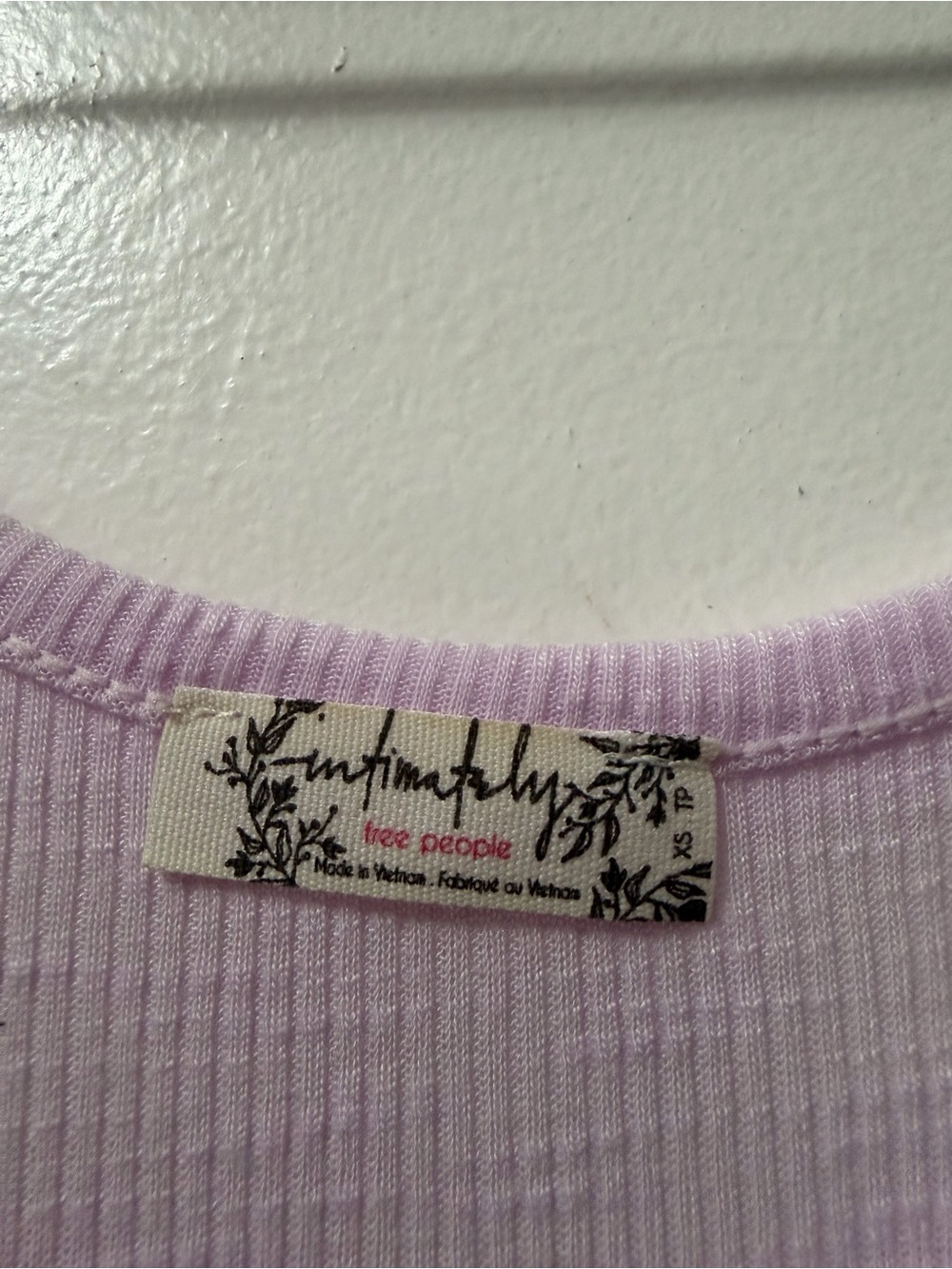 Free People Light Pink Ribbed Tank Top - Picture 4 of 4